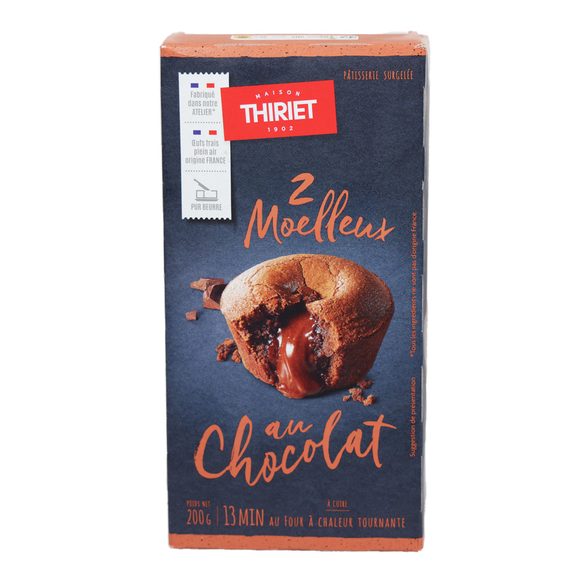 THIRIET 2 Chocolate Fondant Cakes (200g)