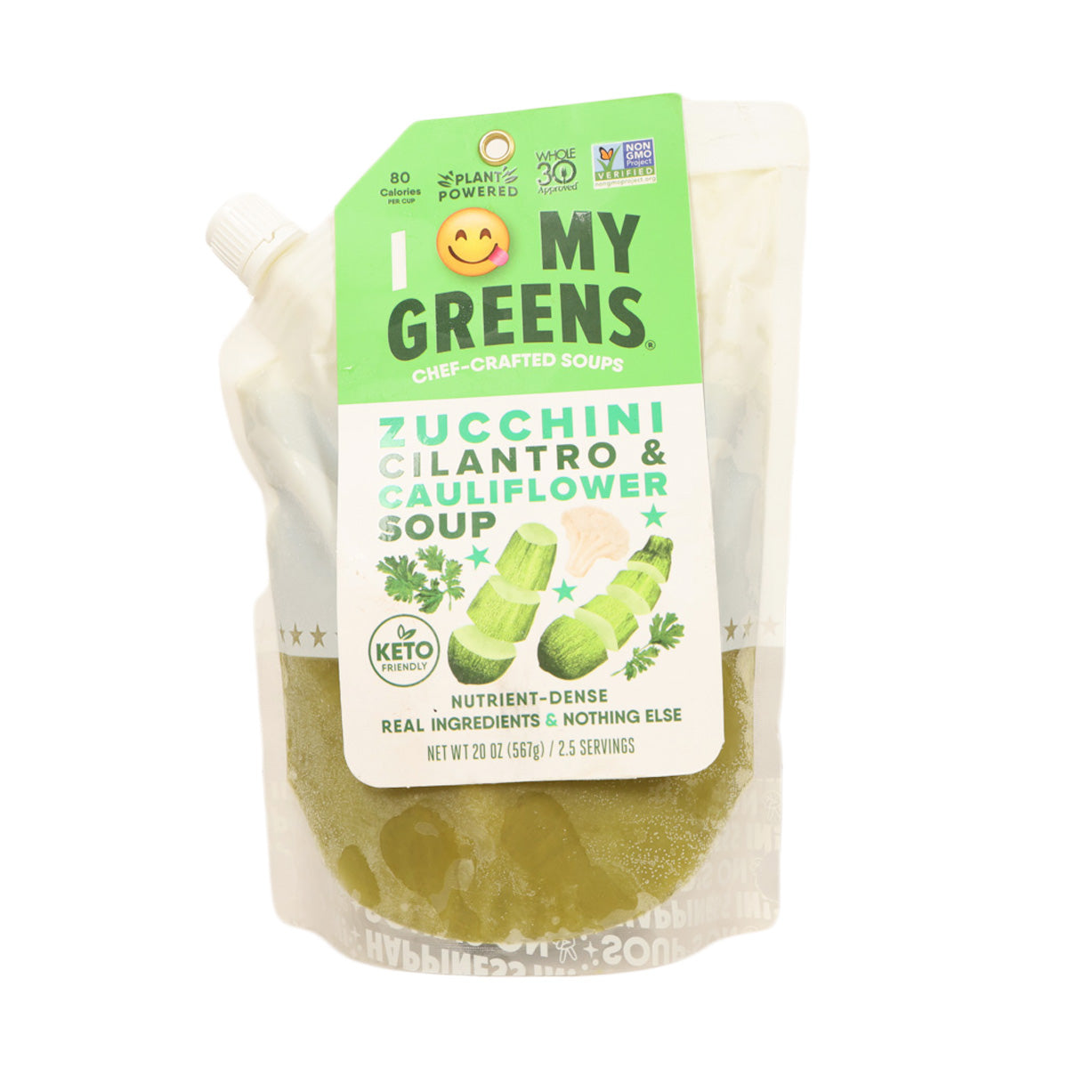 IEATMYGREENS Zucchini, Cilantro & Cauliflower Soup (567g)