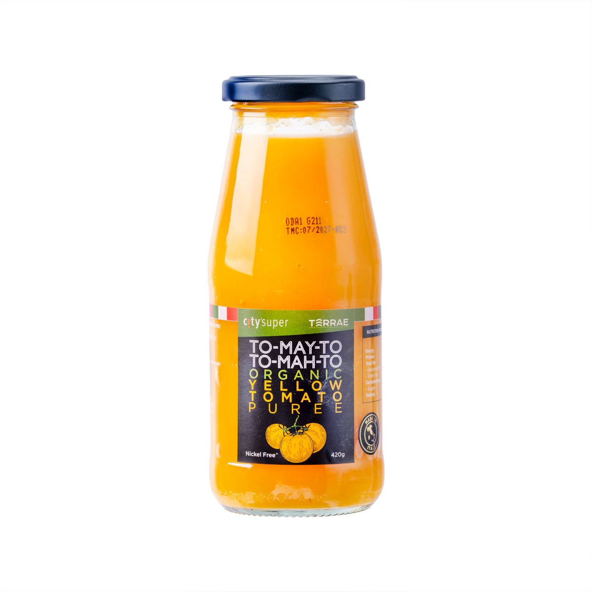 CITYSUPER Organic Yellow Tomato Puree (Nickel Free) (420g)