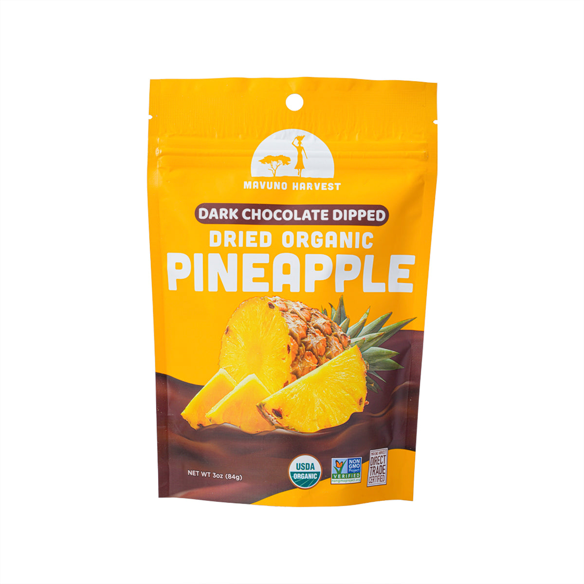 MAVUNO HARVEST Organic Dark Chocolate Dipped - Pineapple (84g)