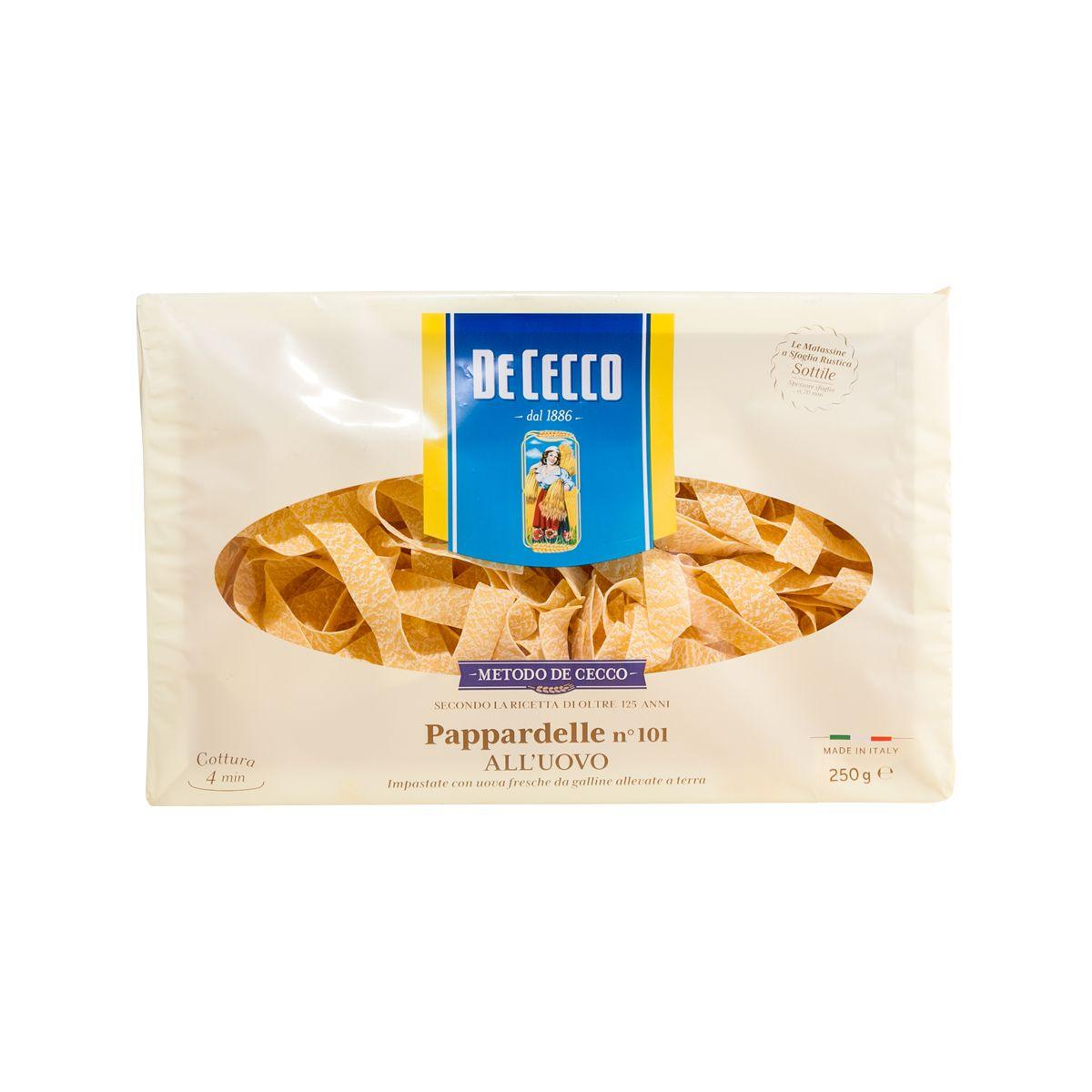 DE CECCO #101 Egg Parpadelle Pasta (250g)