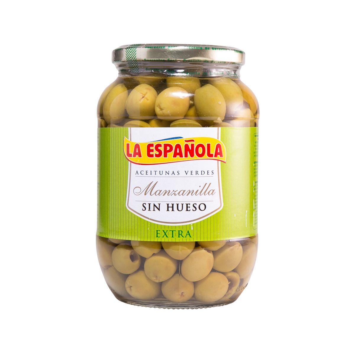LA ESPANOLA Spanish Pitted Green Olives Manzanilla (815g)