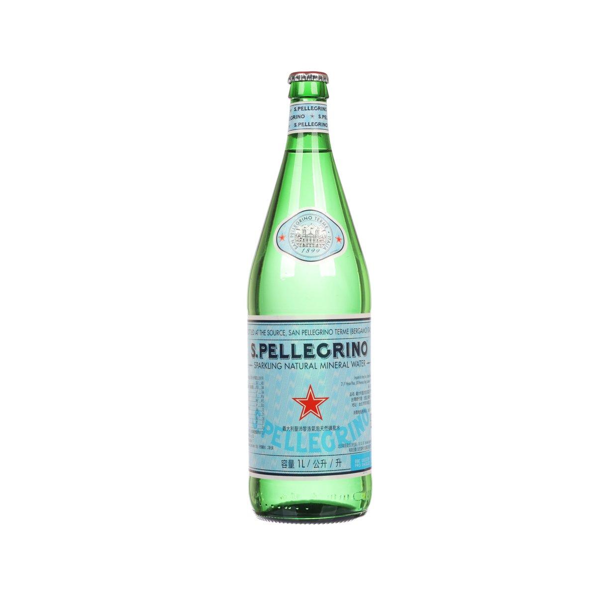 SAN PELLEGRINO Sparkling Natural Mineral Water (1L)