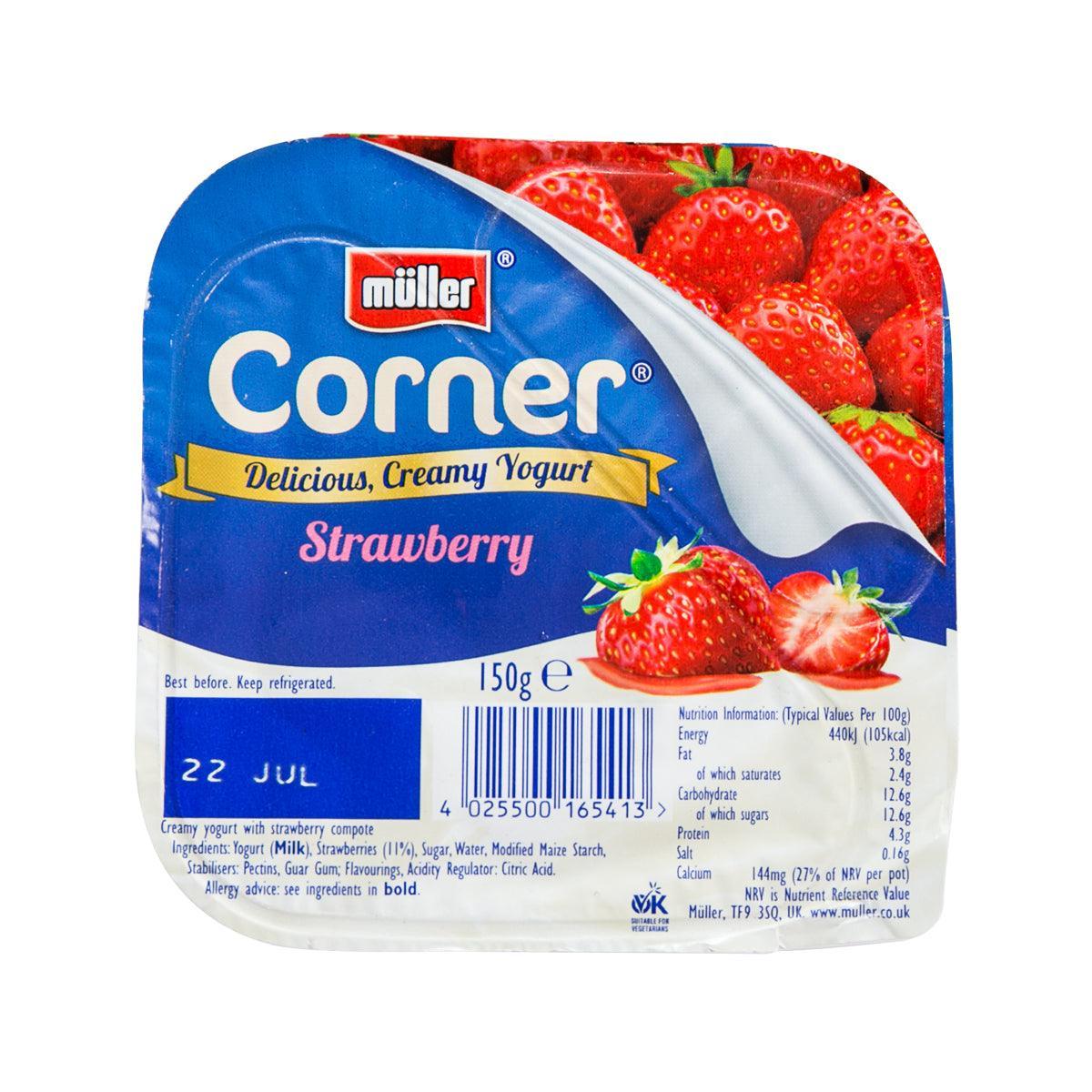 MULLER Corner Creamy Yogurt with Strawberry Compote (136g)