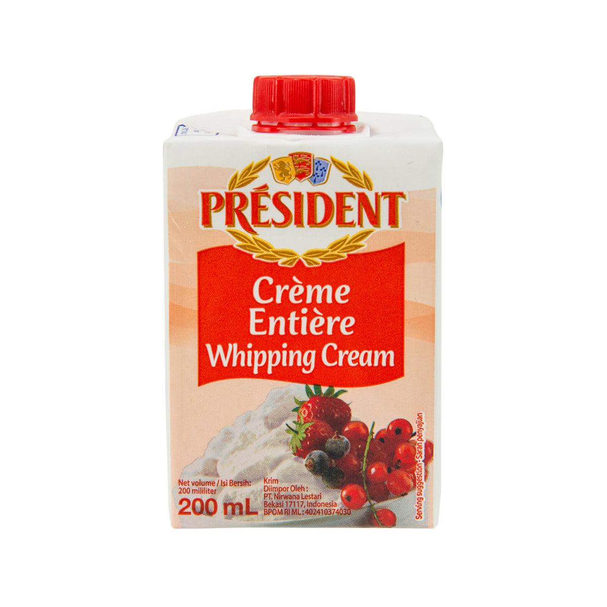 PRESIDENT UHT Whipping Cream (200mL)