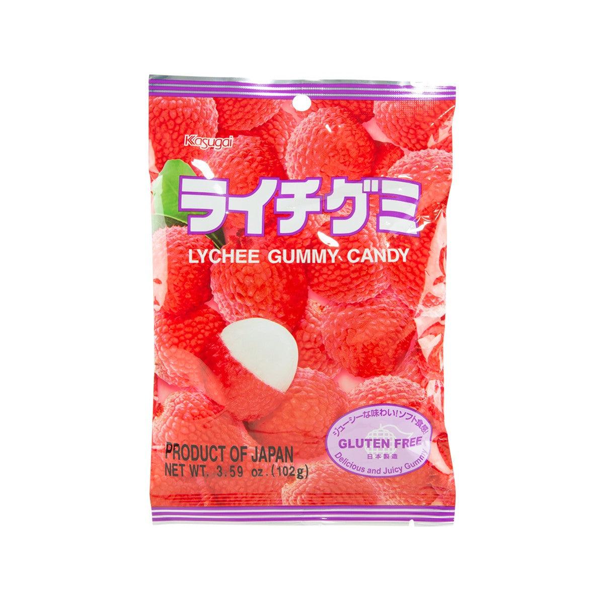 KASUGAI Lychee Gummy Candy (102g)