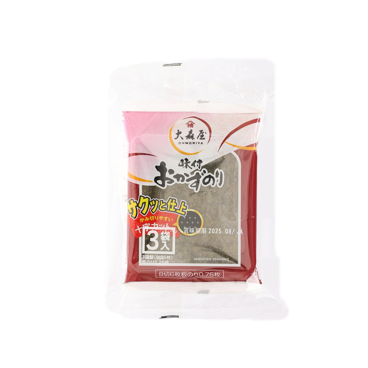 OOMORIYA Seasoned Seaweed for Sushi Rice (3bags)
