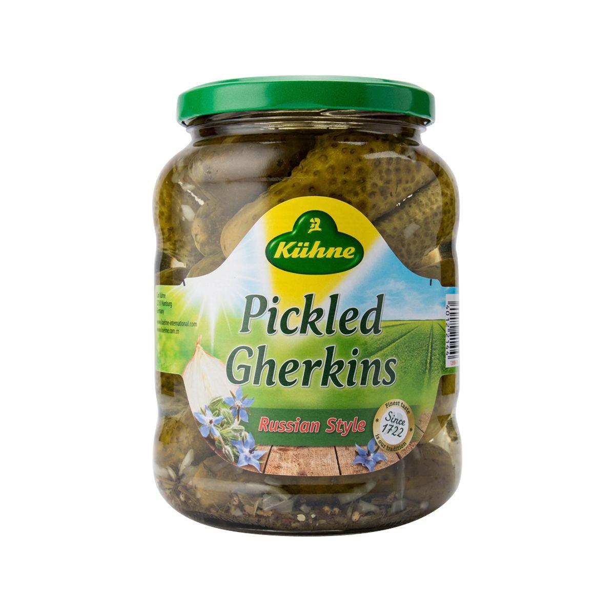 KUHNE Pickled Gherkins - Russian Style (670g)