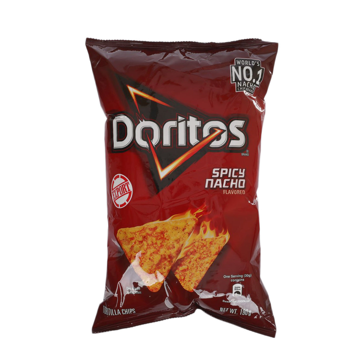 DORITOS Tortilla Chips - Spicy Nacho Flavored (190g)