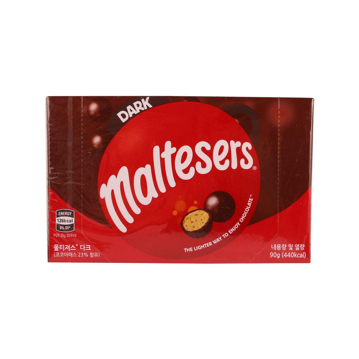 MALTESERS Crisp Malt Centres Covered with Smooth Dark Chocolate (90g)