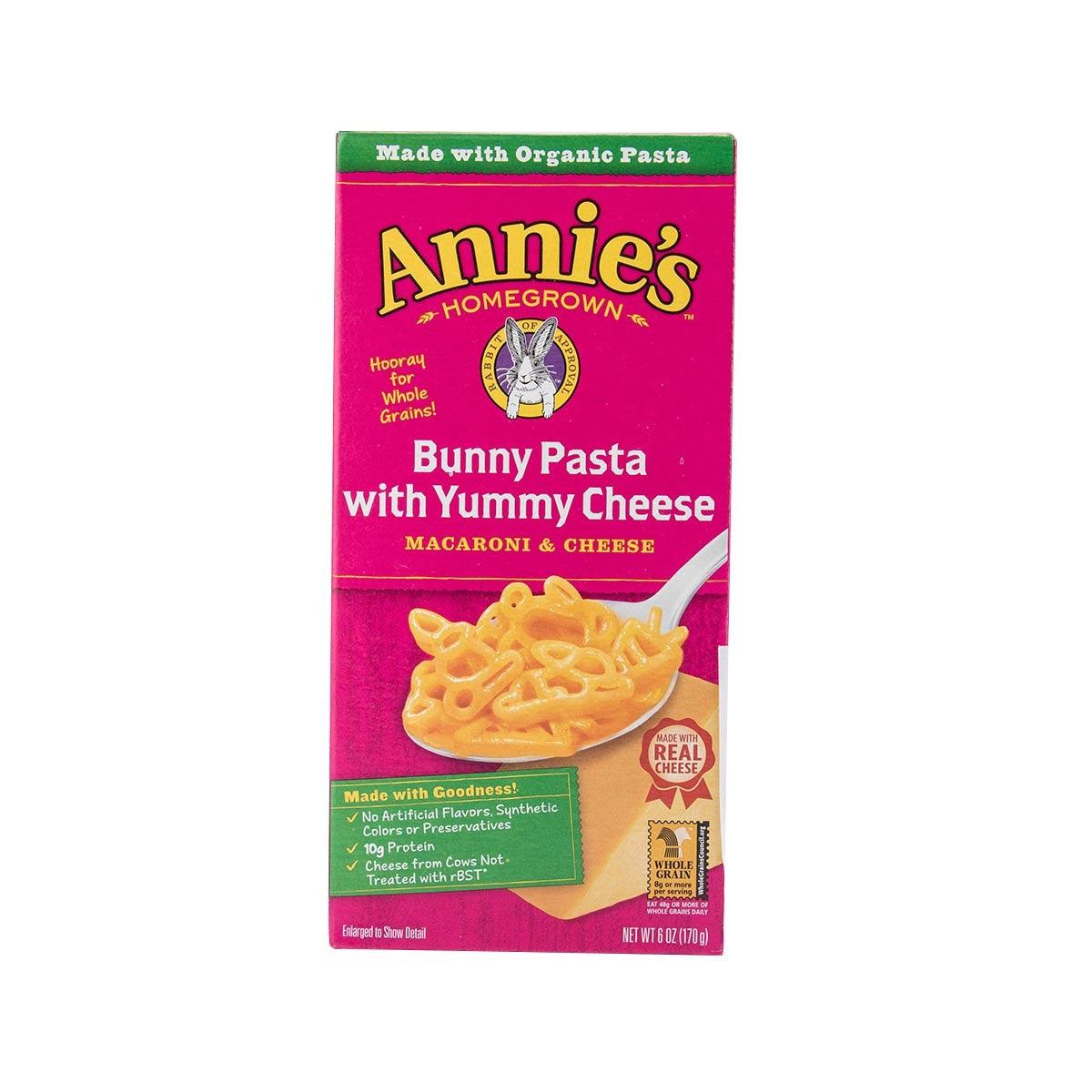 ANNIE'S NATURALS Bunny Macaroni Pasta with Yummy Cheese (170g)