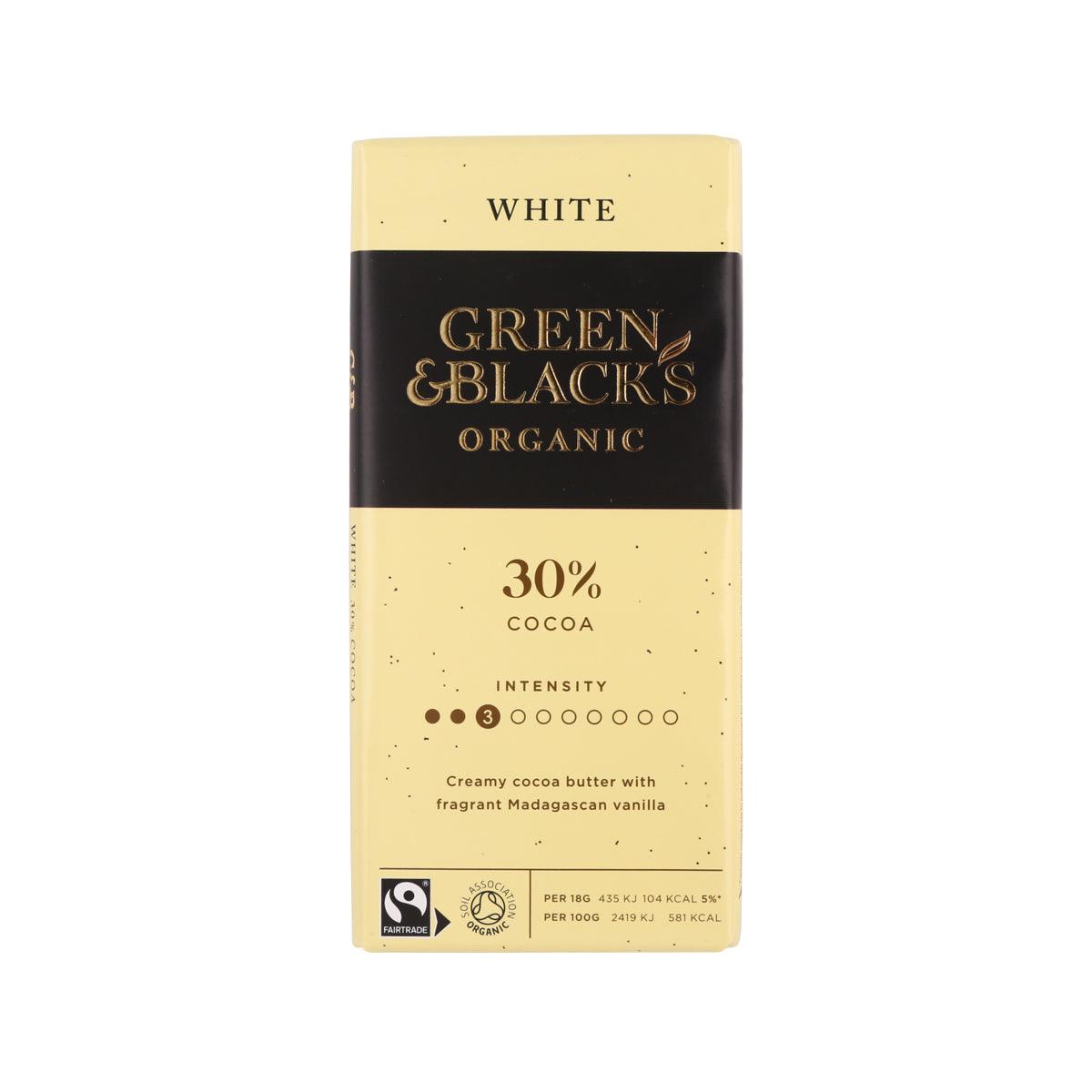 GREEN & BLACK'S Organic White Chocolate Bar (90g)