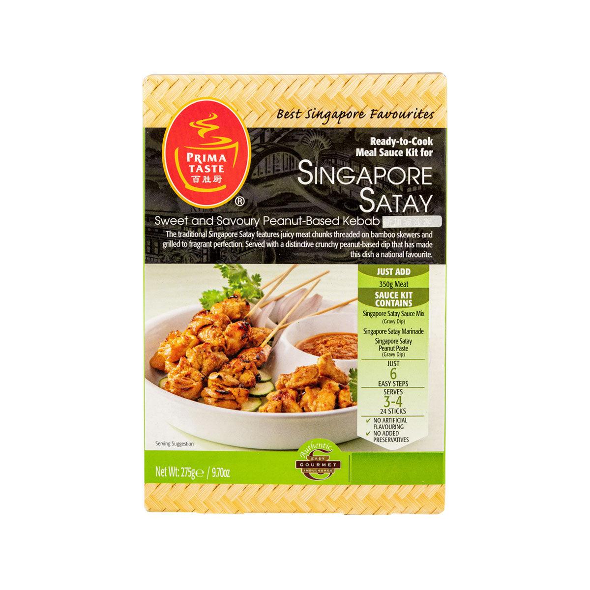 PRIMA TASTE Ready-to-Cook Meal Sauce Kit for Singapore Satay (275g)