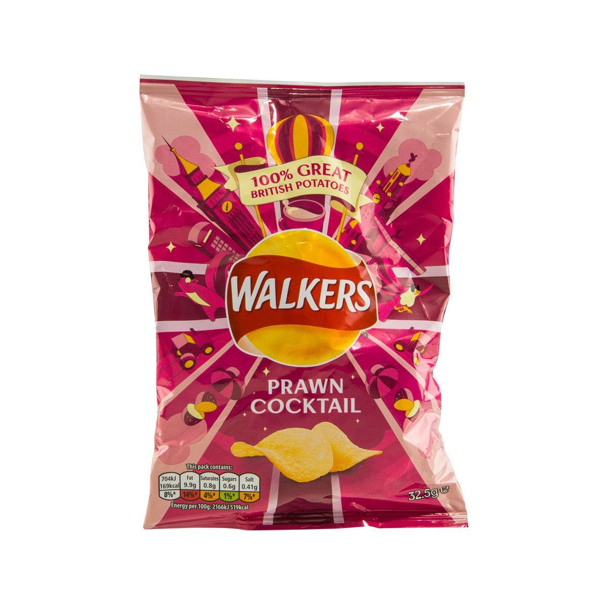 WALKERS Prawn Cocktail Flavour Potato Crisps (32.5g) - city'super E-Shop