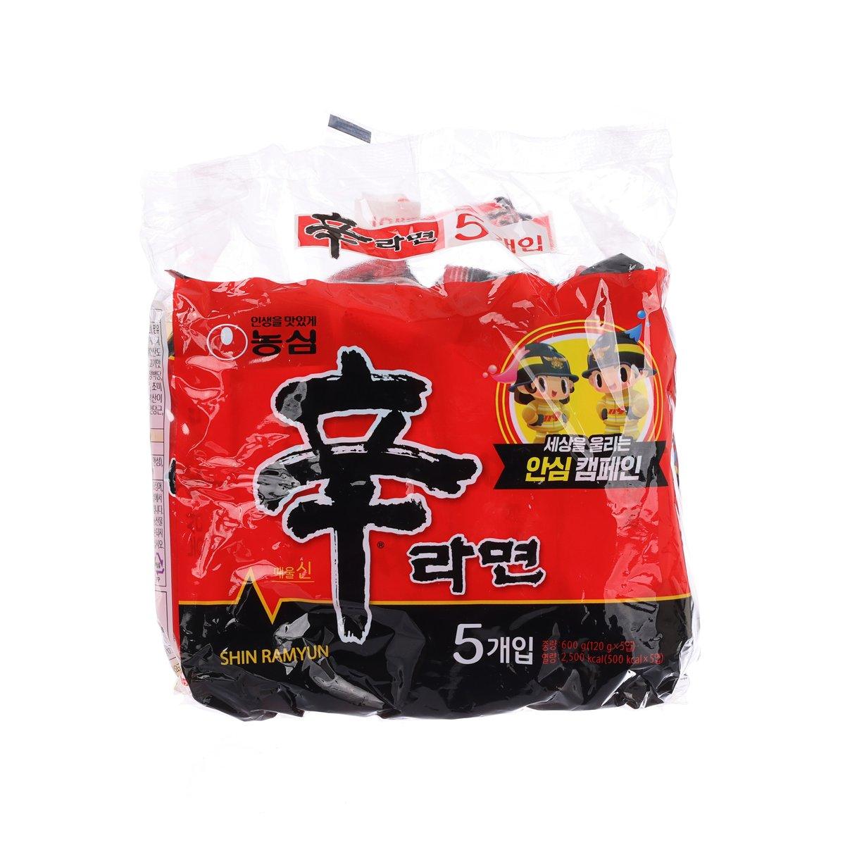 NONG SHIM Korean Shin Ramyun (5 x 120g)