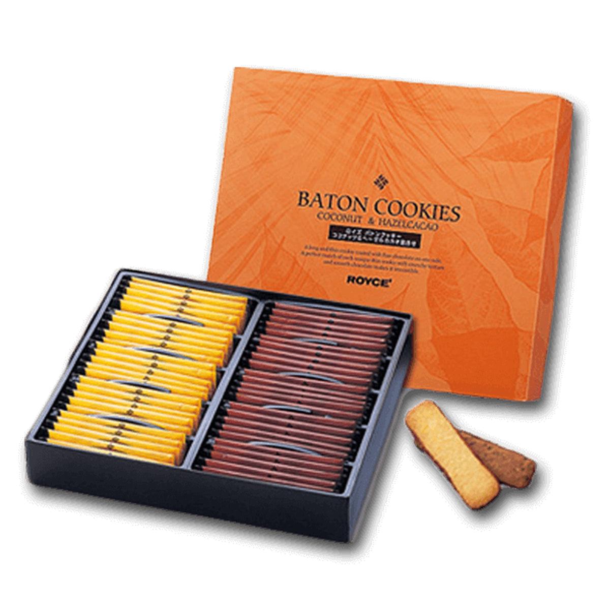 ROYCE' Baton Cookies Twins Set - Coconut & Hazel Cacao (50pcs)