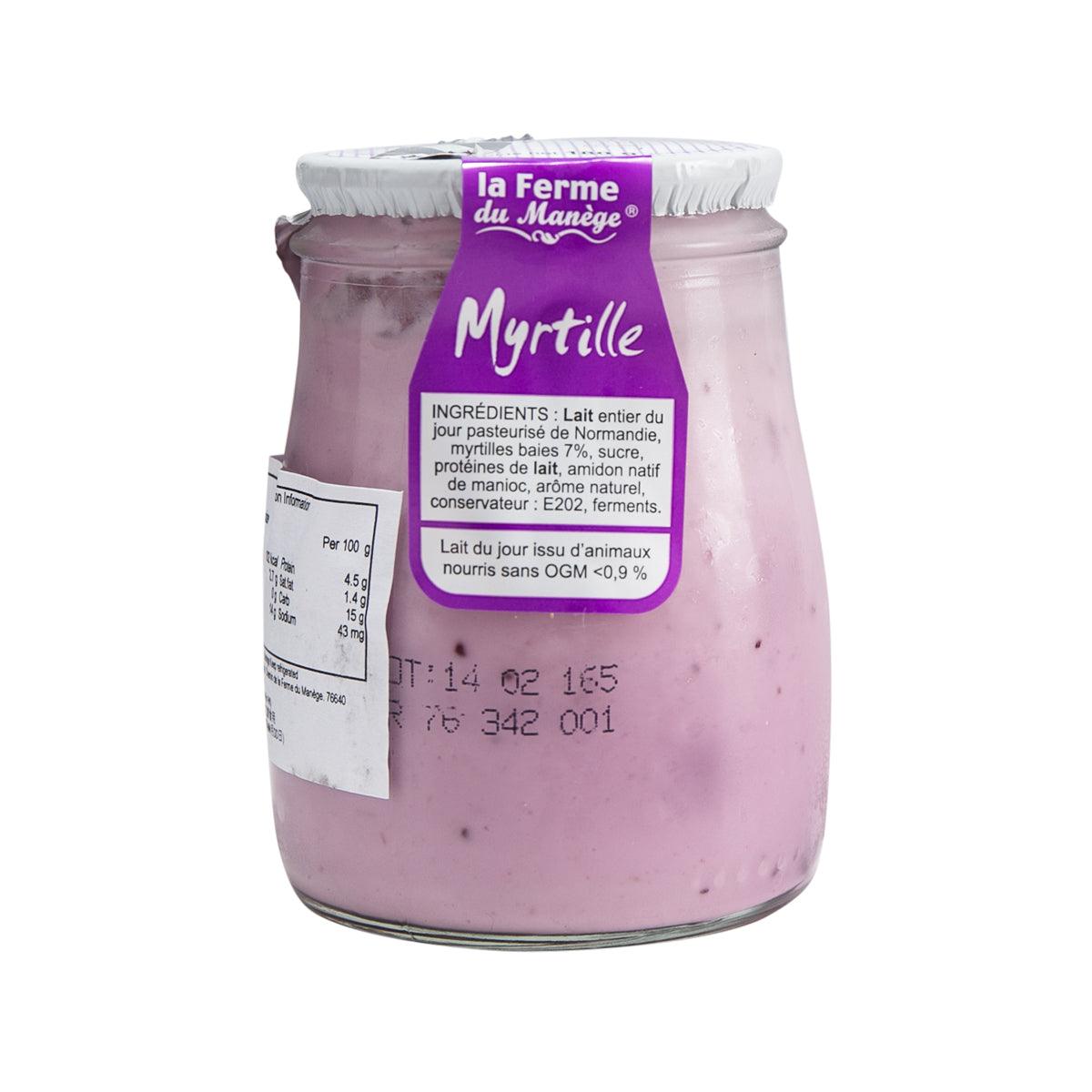 FERME DU MANEGE Whole Milk Yogurt - Blueberry (180g)