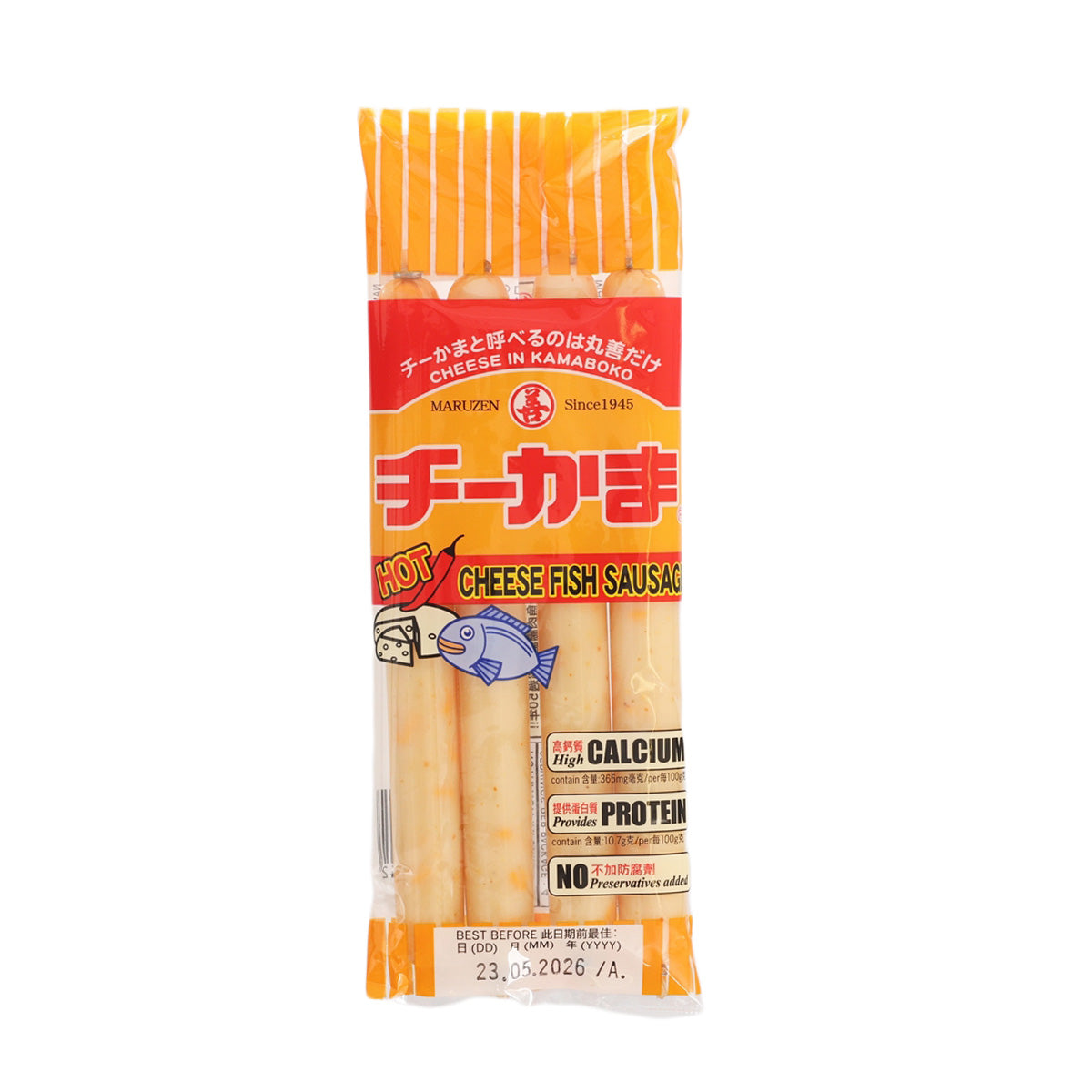 MARUZEN Hot Cheese Fish Sausage (104g)