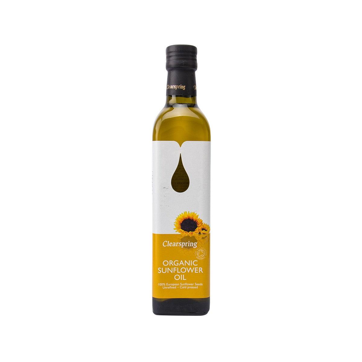 CLEARSPRING Organic Unrefined Sunflower Oil (500mL)