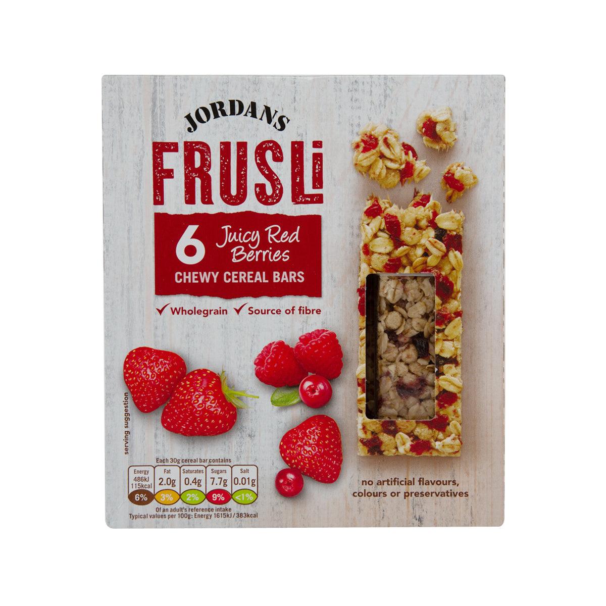 JORDANS Frusli Chewy Cereal Bars - Juicy Red Berry (150g)