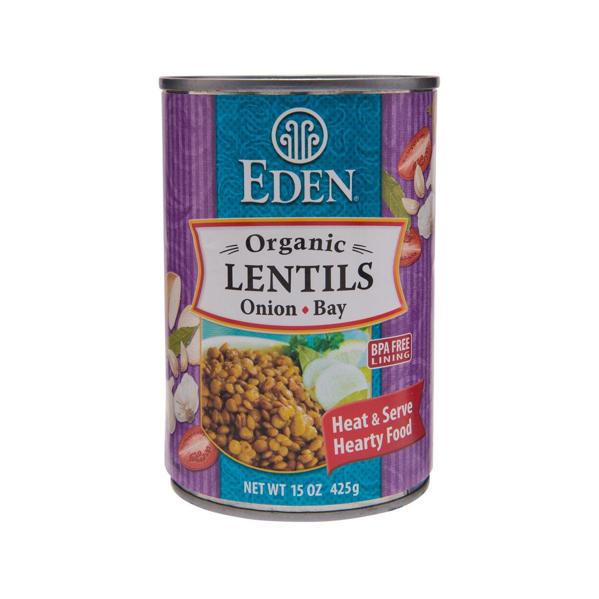 EDEN Organic Lentils with Onion & Bay Leaf (425g)