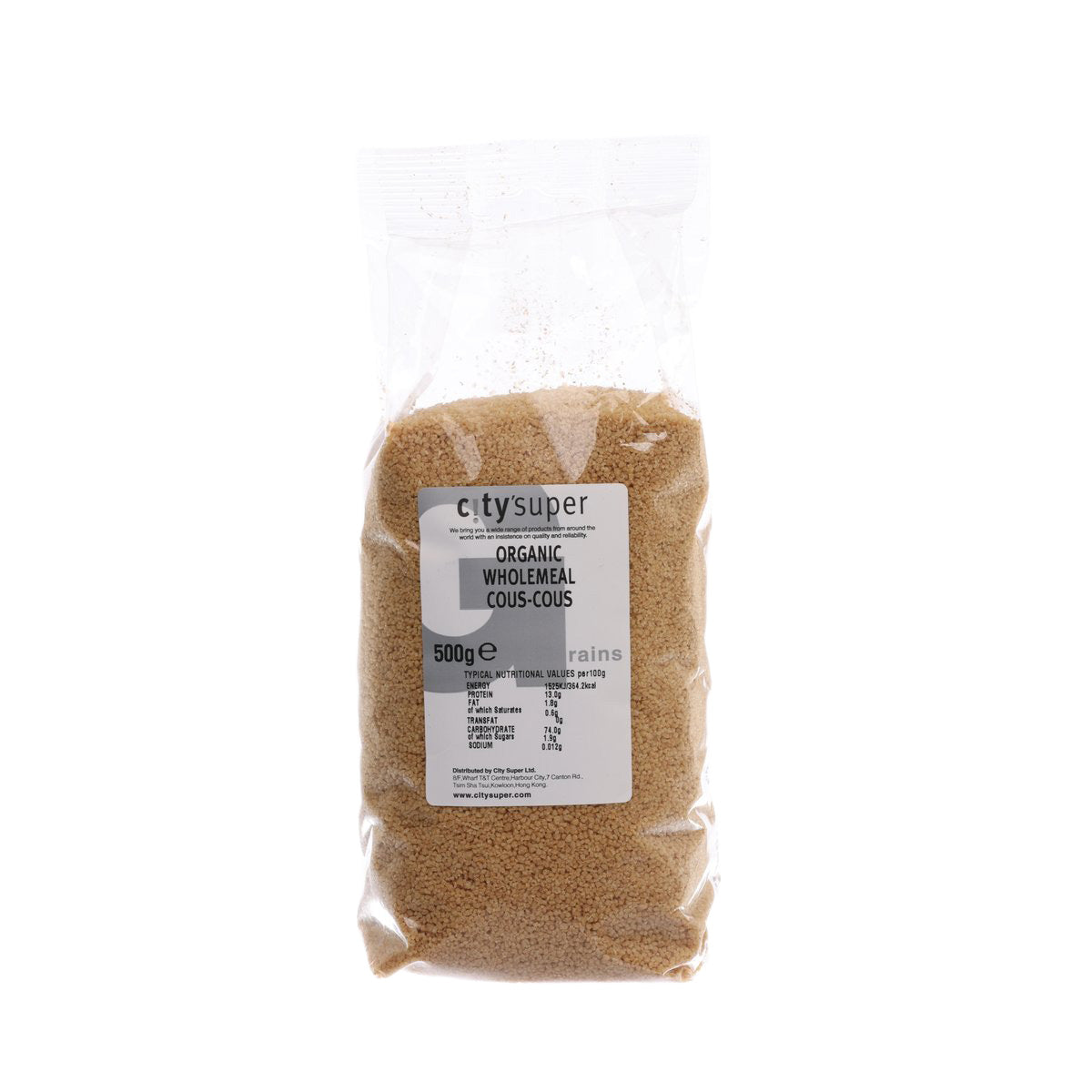 CITYSUPER Organic Wholemeal Cous-Cous (500g)