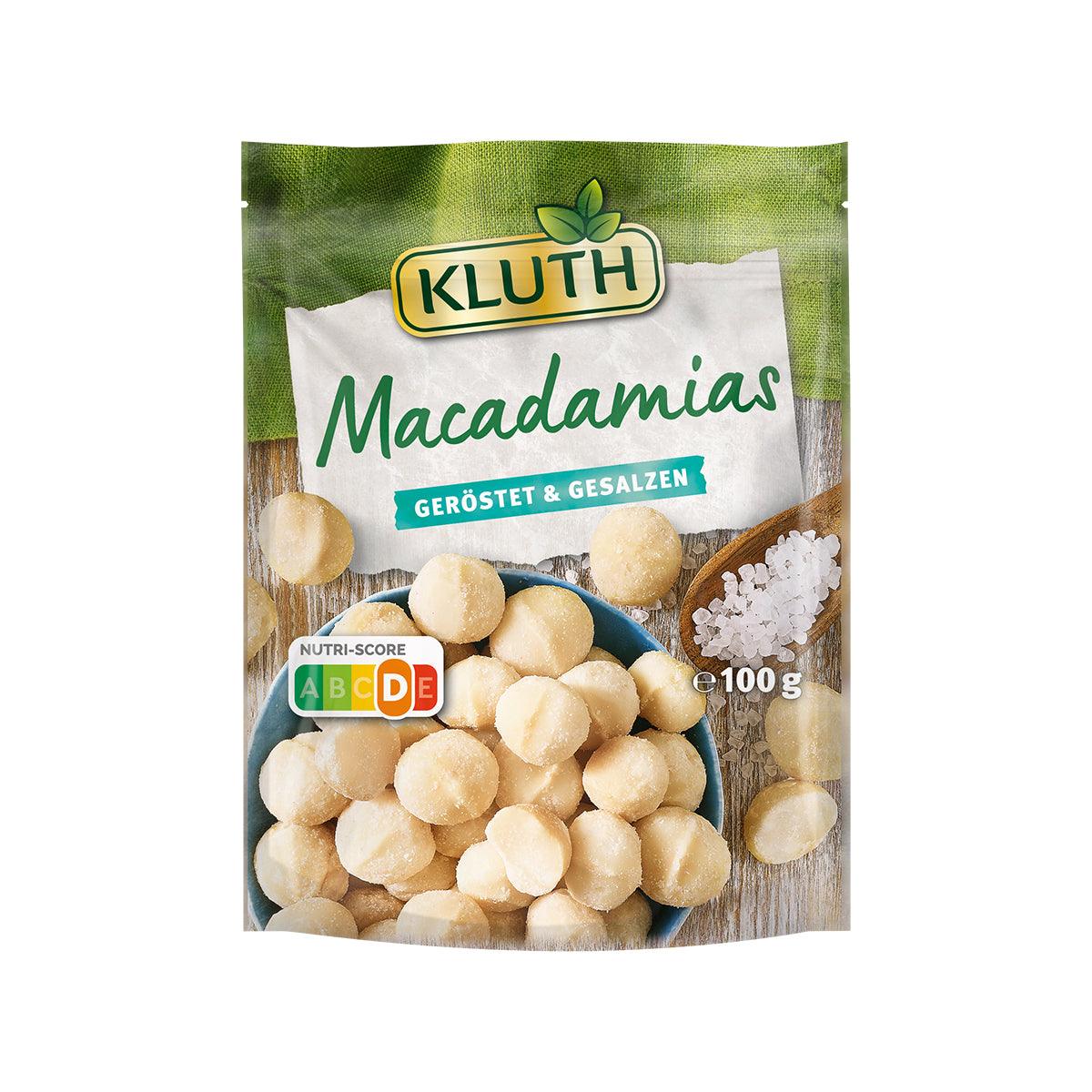 KLUTH Roasted & Salted Macadamia Nuts (100g)