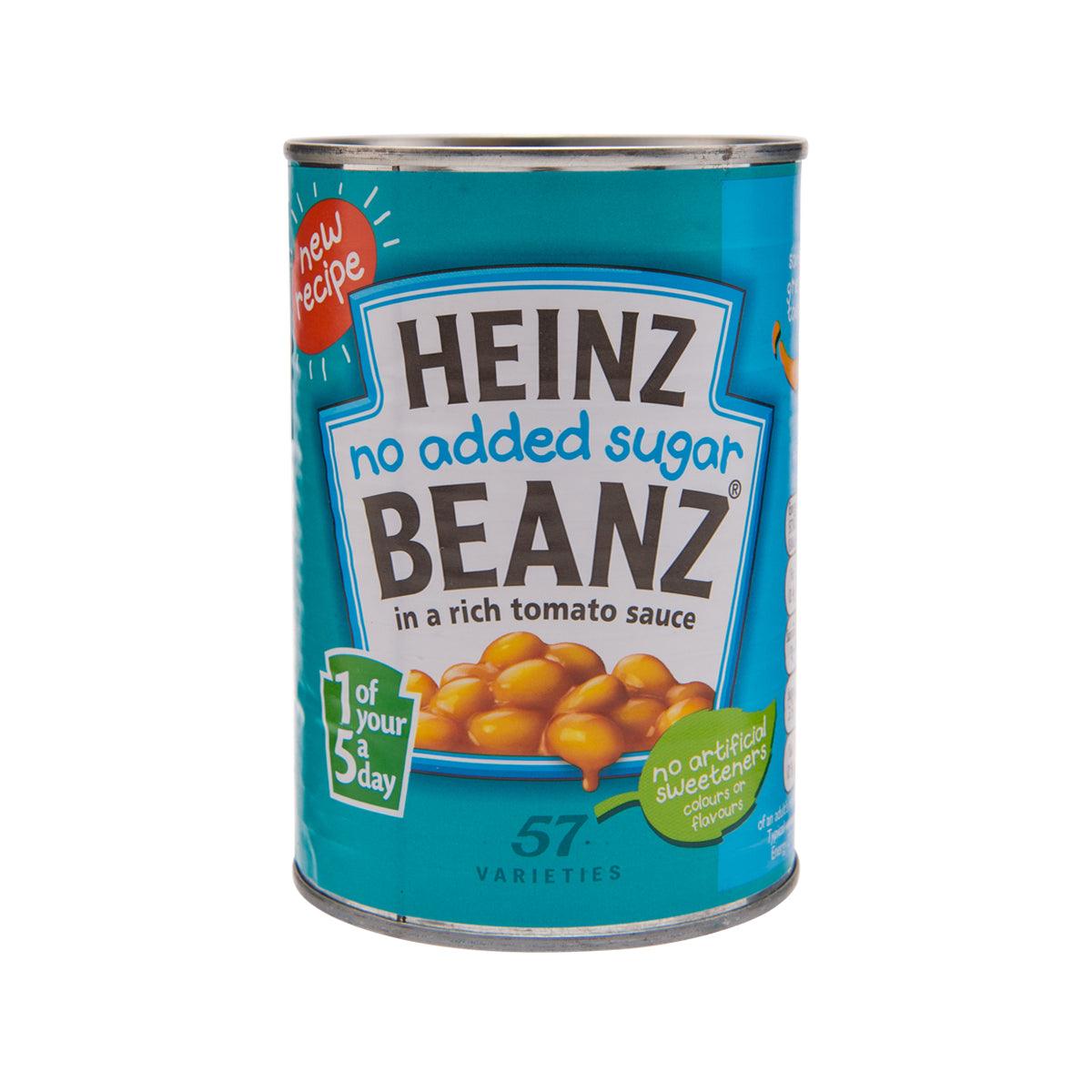 HEINZ No Add Sugar Beanz in Rich Tomato Sauce (415g)