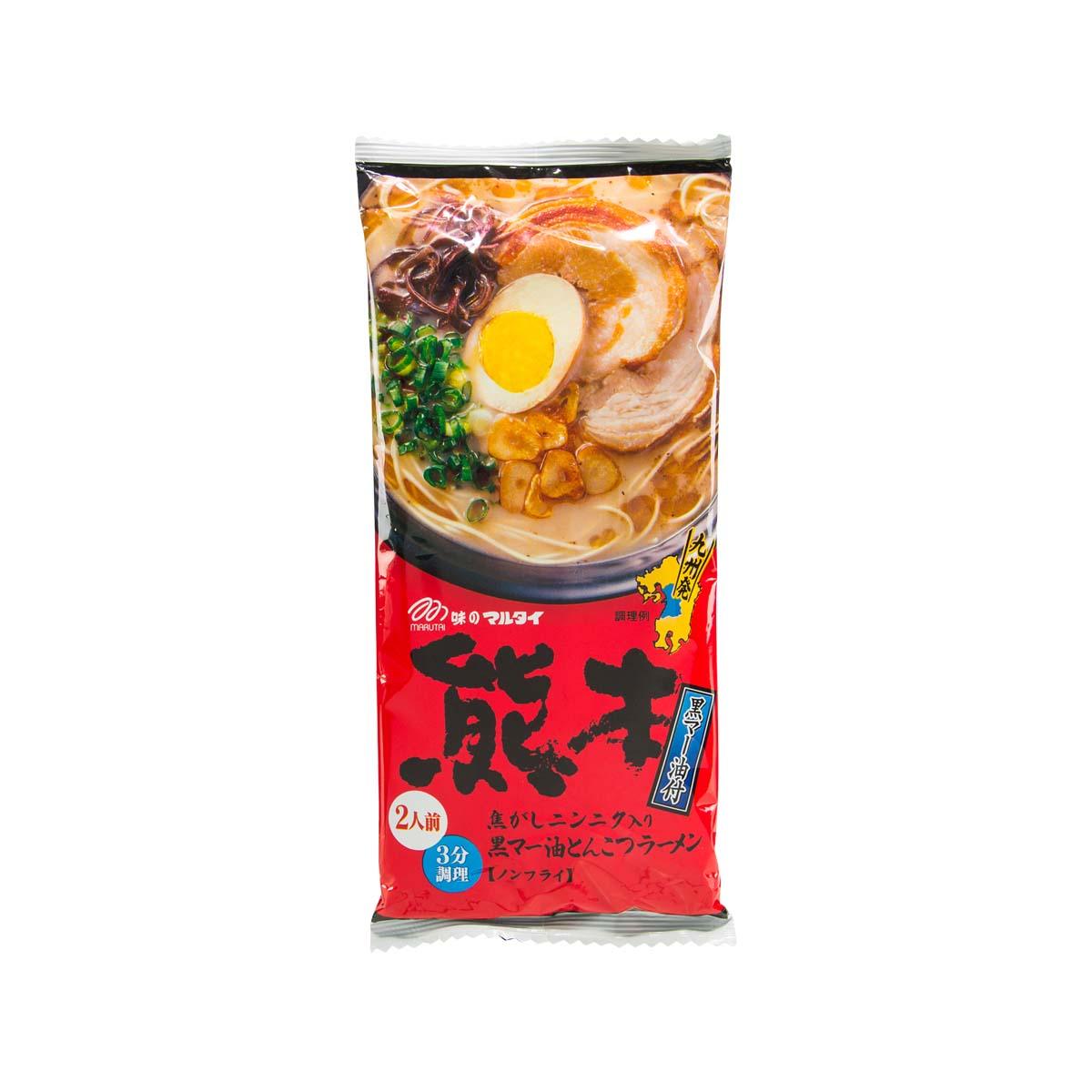 MARUTAI Kumamoto Ramen Noodle - Black Sesame Oil & Pork Bone Soup (186g)
