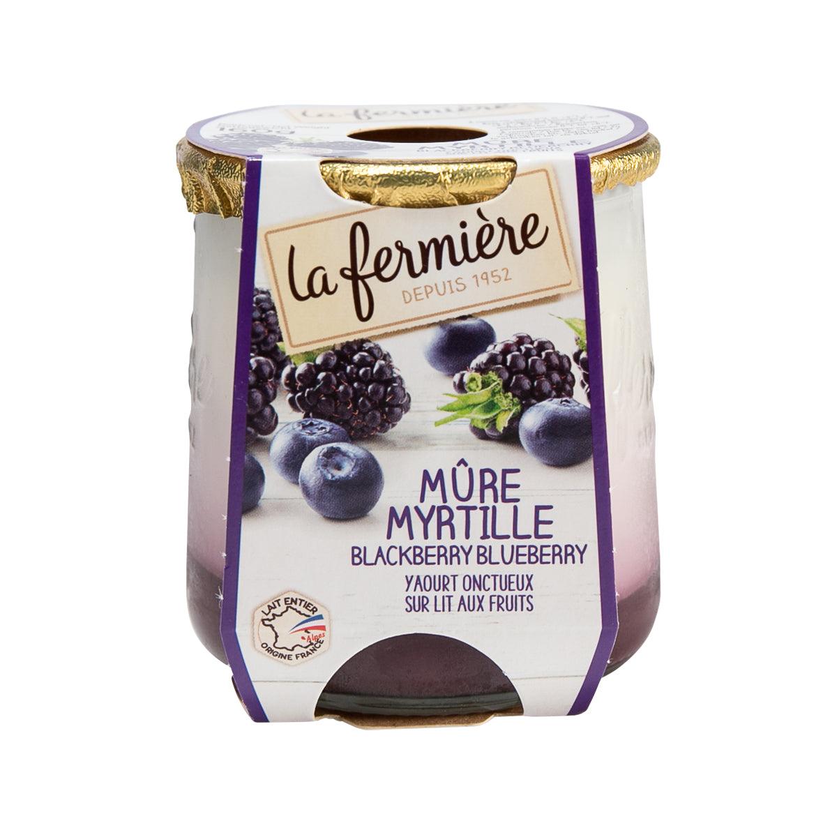 LA FERMIERE Creamy Lemon Yogurt - Blackberry & Blueberry (160g)
