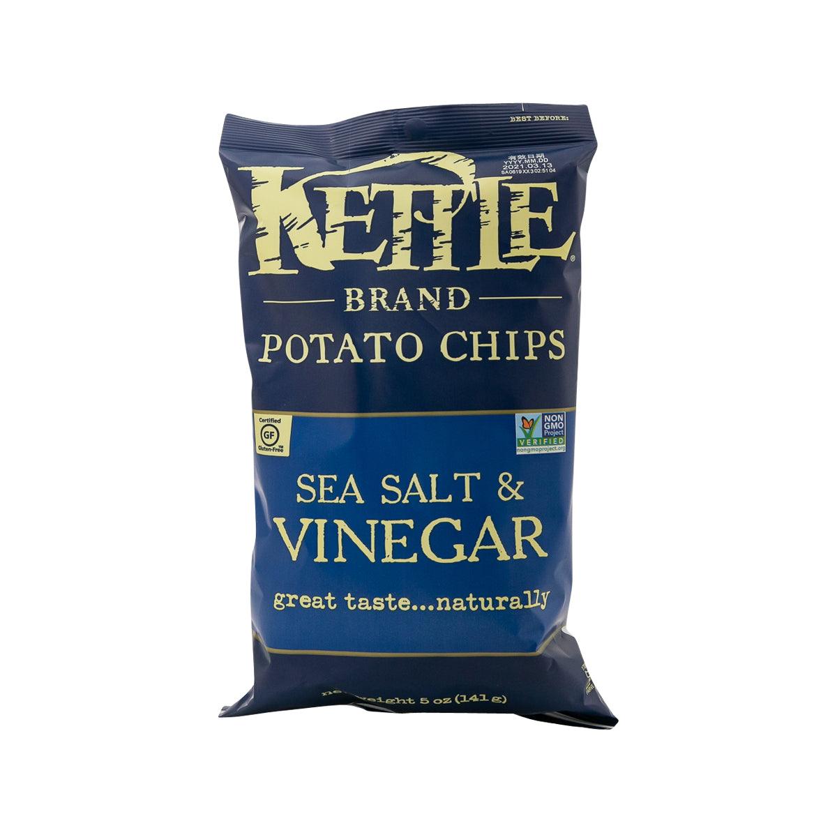 KETTLE Potato Chips - Sea Salt & Vinegar (141g)