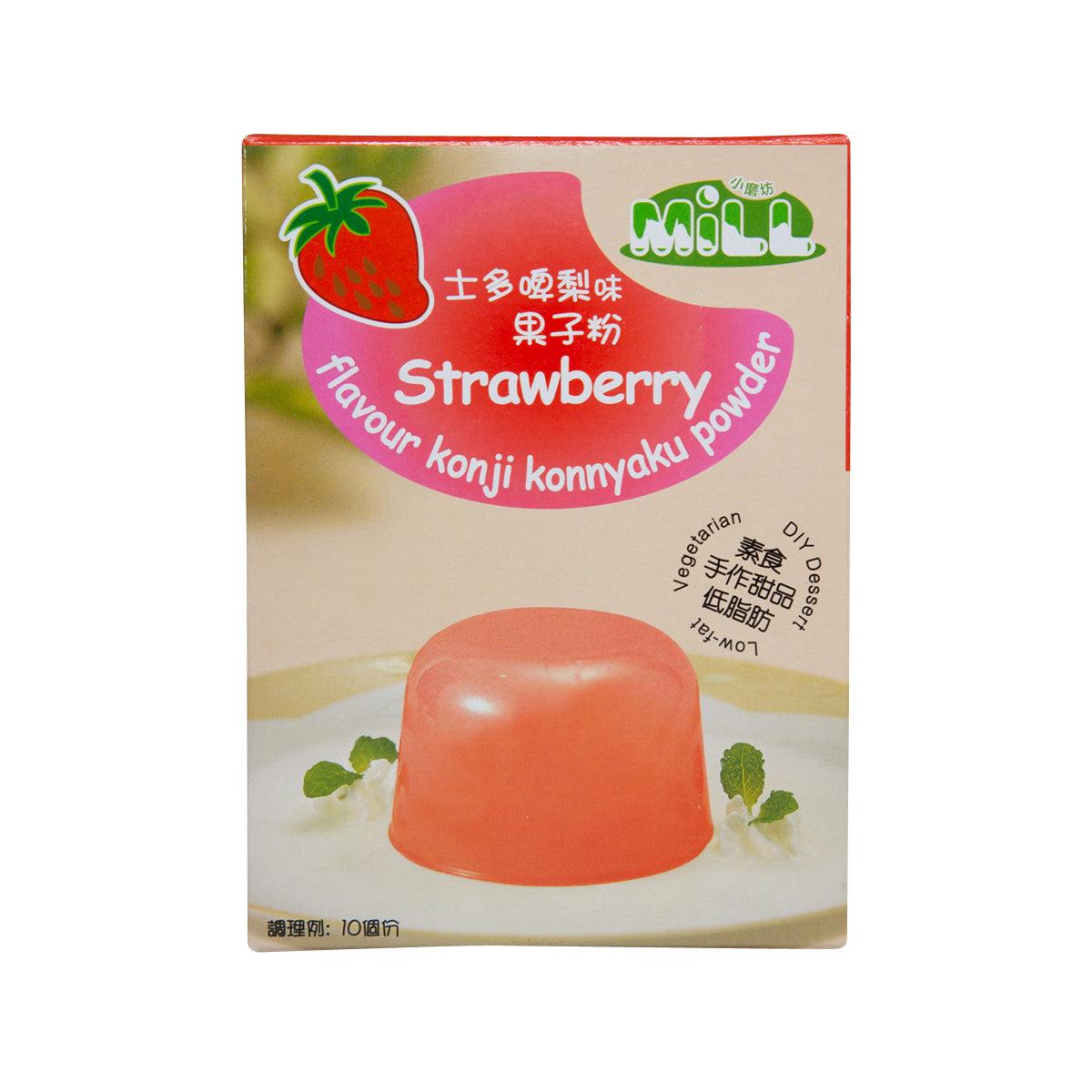 MILL Strawberry Flavor Konji Konnyaku Powder (100g)