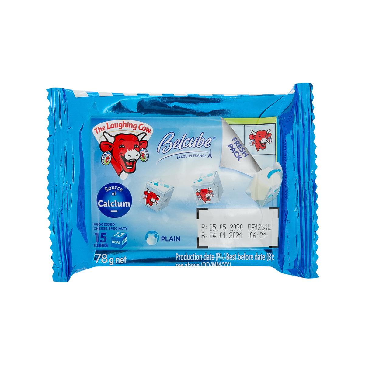 LAUGHING COW Belcube Cheese Spread - Blue 15 Cubes, Plain (78g)