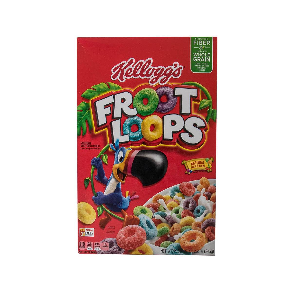 KELLOGG'S Froot Loops Sweetened Multi-Grain Cereal (US ver) (252g)