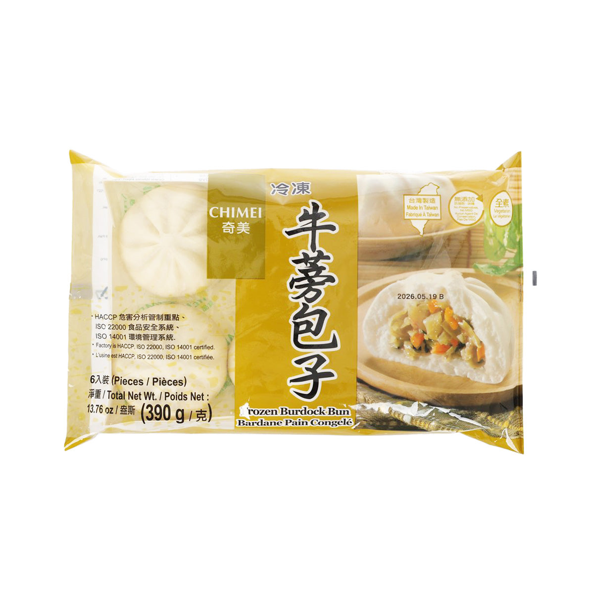 CHIMEI Frozen Burdock Bun (6pcs)
