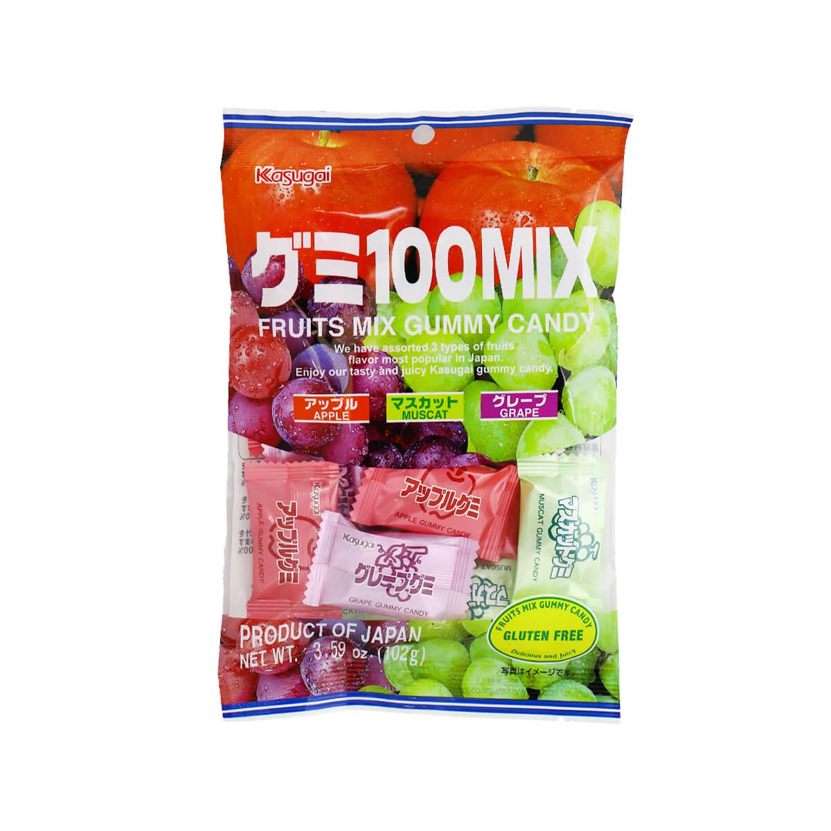 KASUGAI Fruits Mix Gummy Candy (102g)