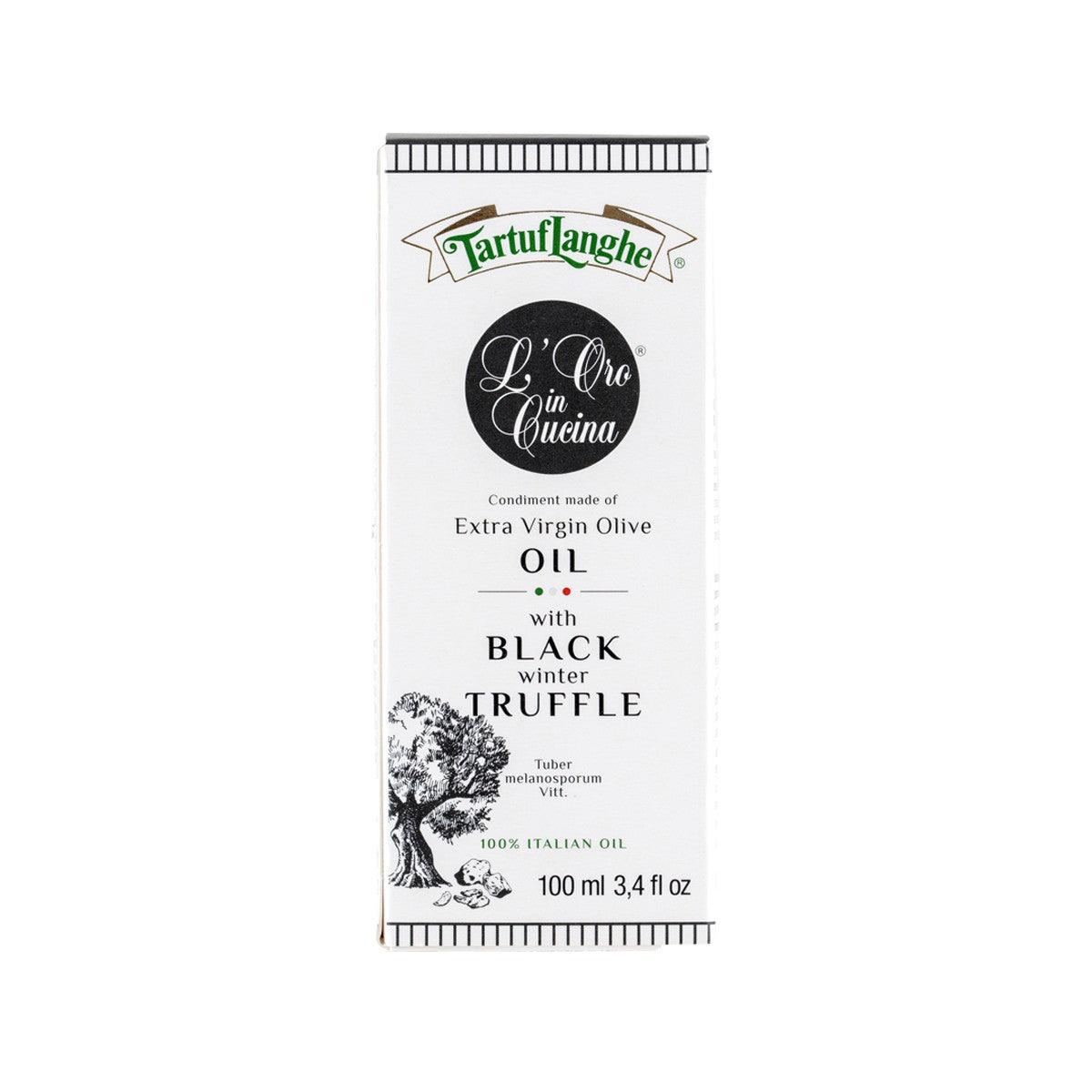 TARTUFLANGHE Extra Virgin Olive Oil Condiment with Black Truffle (100mL) - city'super E-Shop