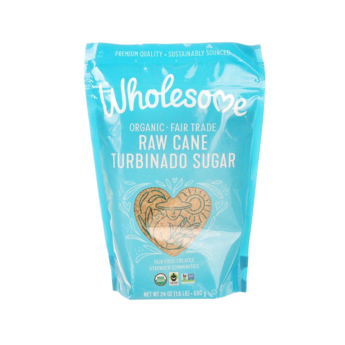 WHOLESOME SWEETENERS Organic Raw Cane Turbinado Sugar (680g)