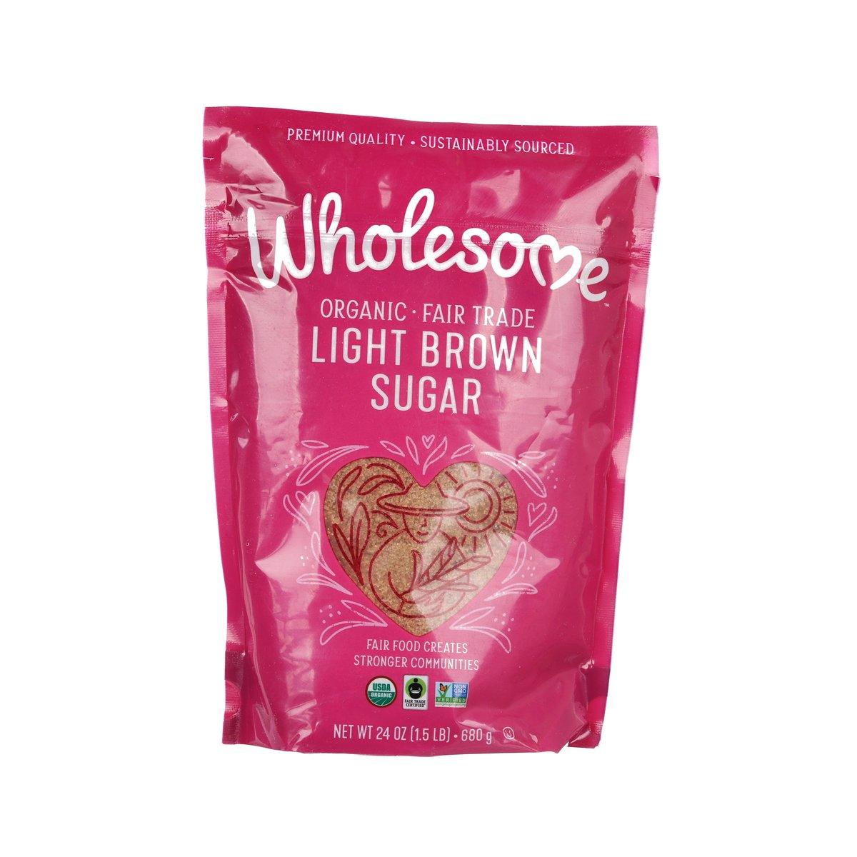 WHOLESOME SWEETENERS Organic Light Brown Sugar (680g)