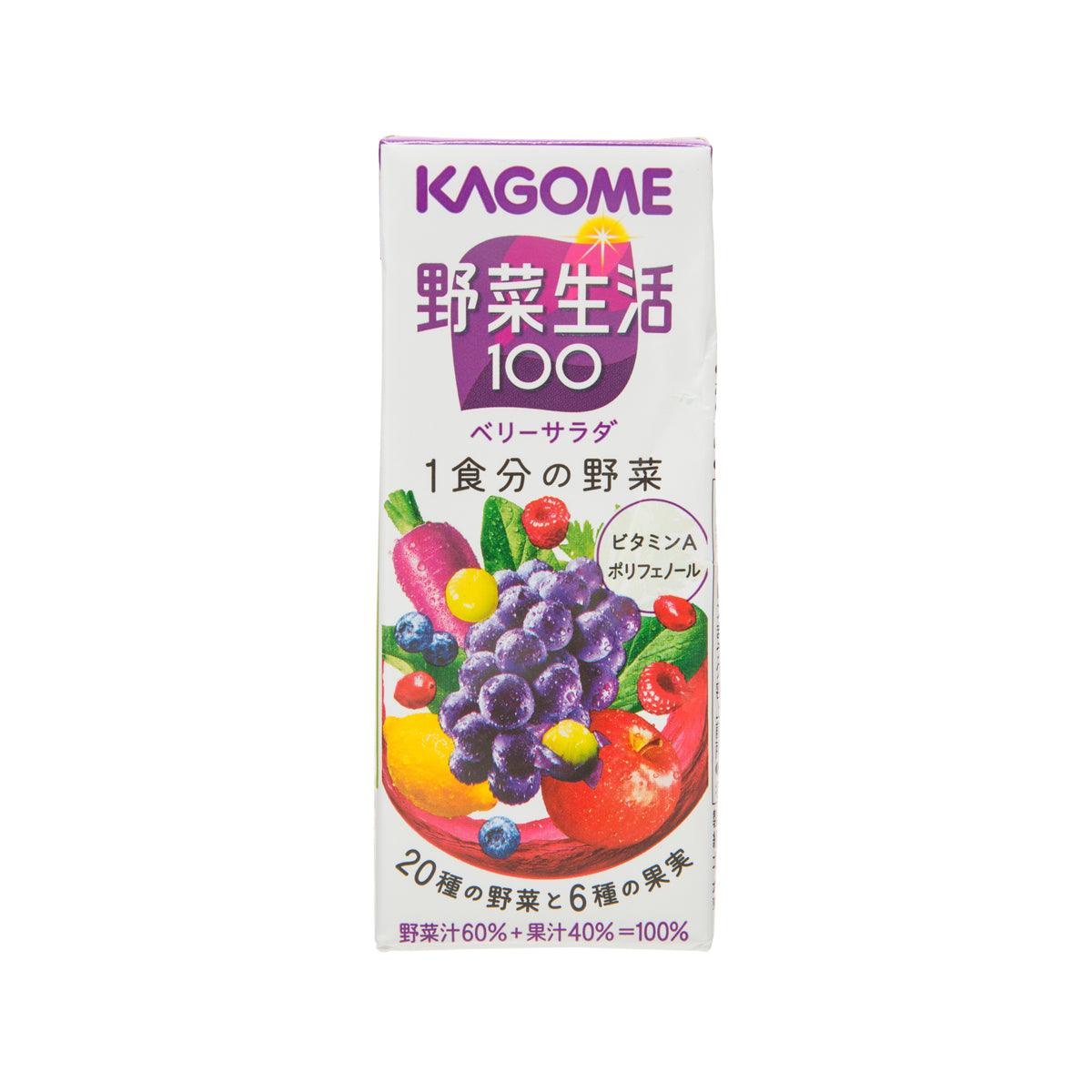 KAGOME Yasai Seikatsu 100 Berry Salad Vegetable & Fruit Juice (200mL)