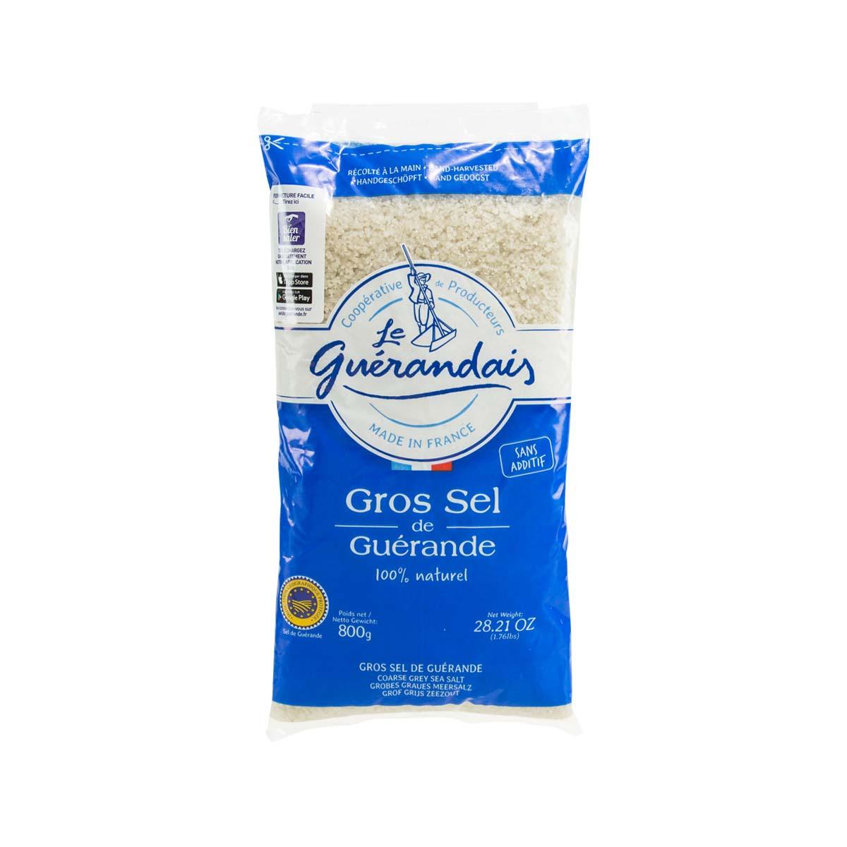 LE GUERANDAIS Coarse Grey Sea Salt from Guerande (800g)