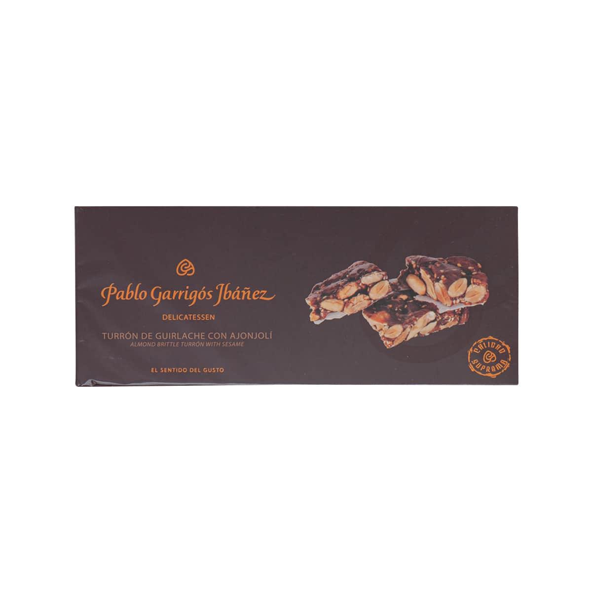 PABLO GARRIGOS IBANEZ Almond Brittle Turron Nougat with Sesame (300g)
