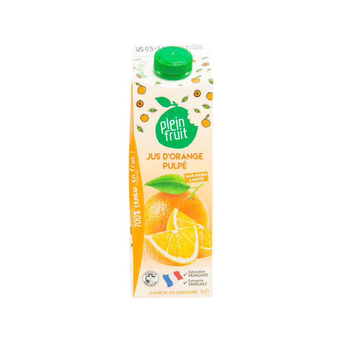 PLEIN FRUIT Orange Juice with Pulp (1L)