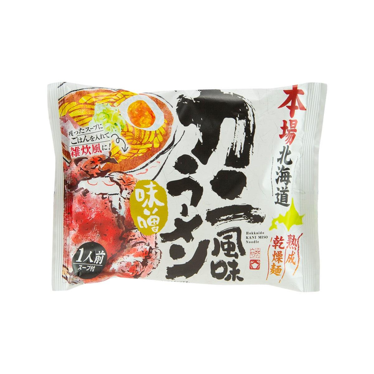 FUJIWARA SEIMEN Hokkaido Ramen Noodle - Crab & Miso Soup (101g)