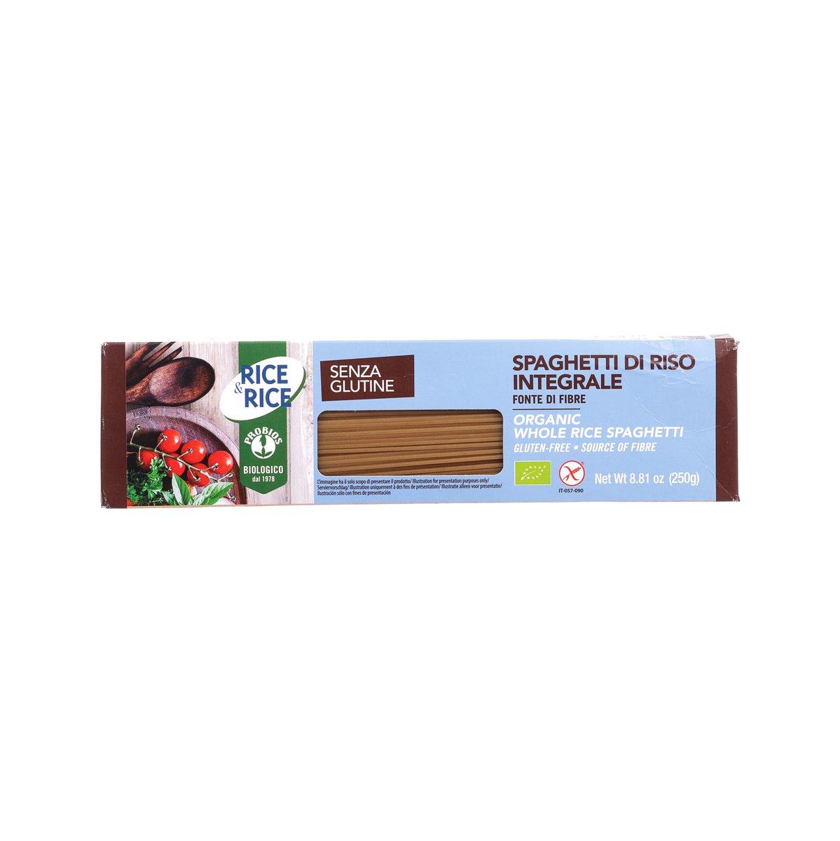 PROBIOS Rice & Rice Organic Gluten-Free Whole Rice Spaghetti (250g)