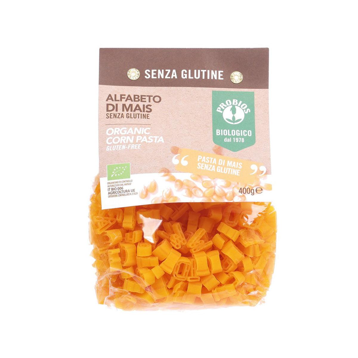 PROBIOS Organic Gluten-Free Corn Alfabeto Pasta (400g)