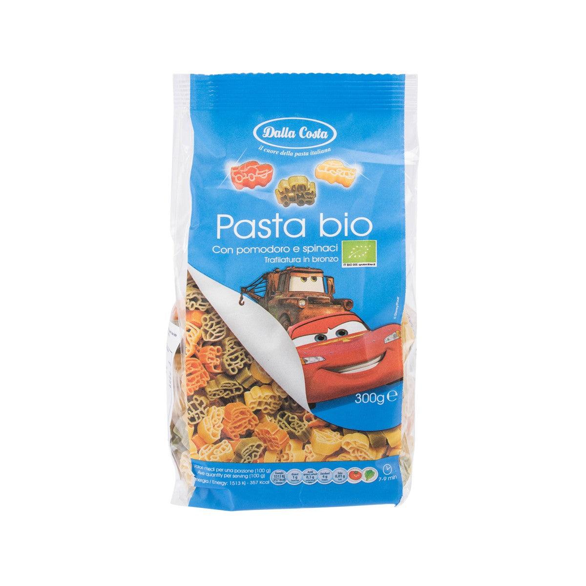 DALLA COSTA Organic Pasta with Tomato and Spinach - Cars (300g)