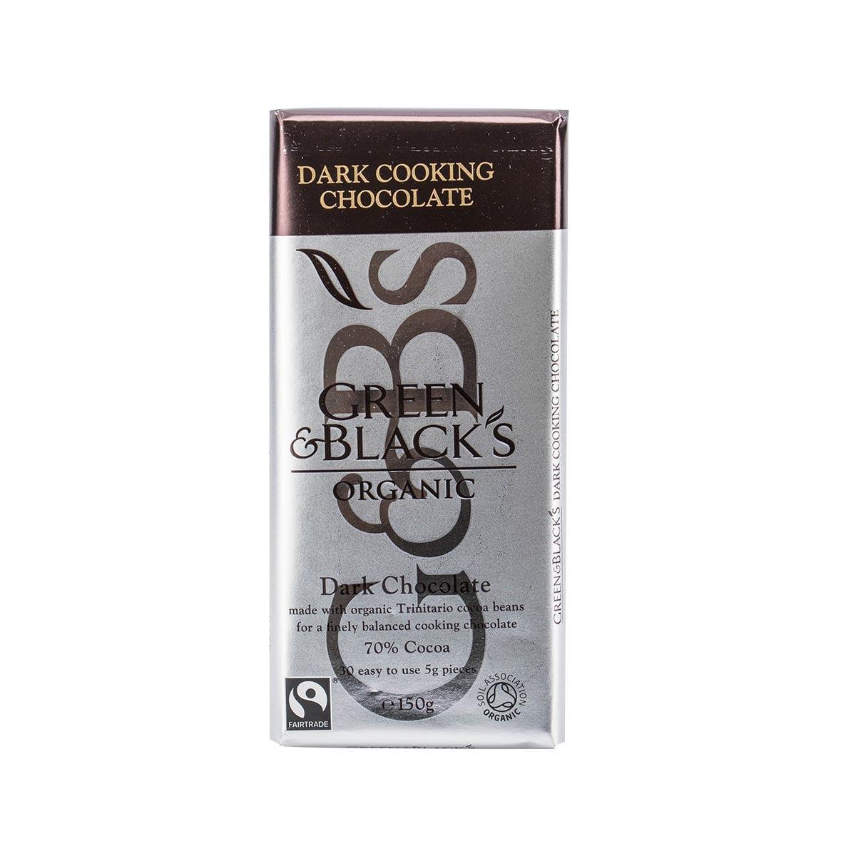 GREEN & BLACK'S Organic Dark Cooking Chocolate (150g)