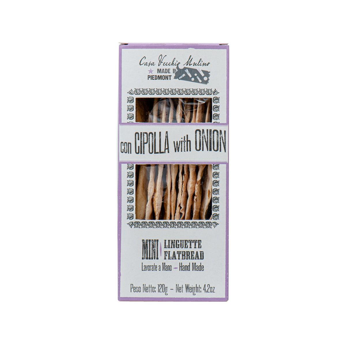 CASA VECCHIO MULINO Mini Linguette Flatbread - Onion (120g)