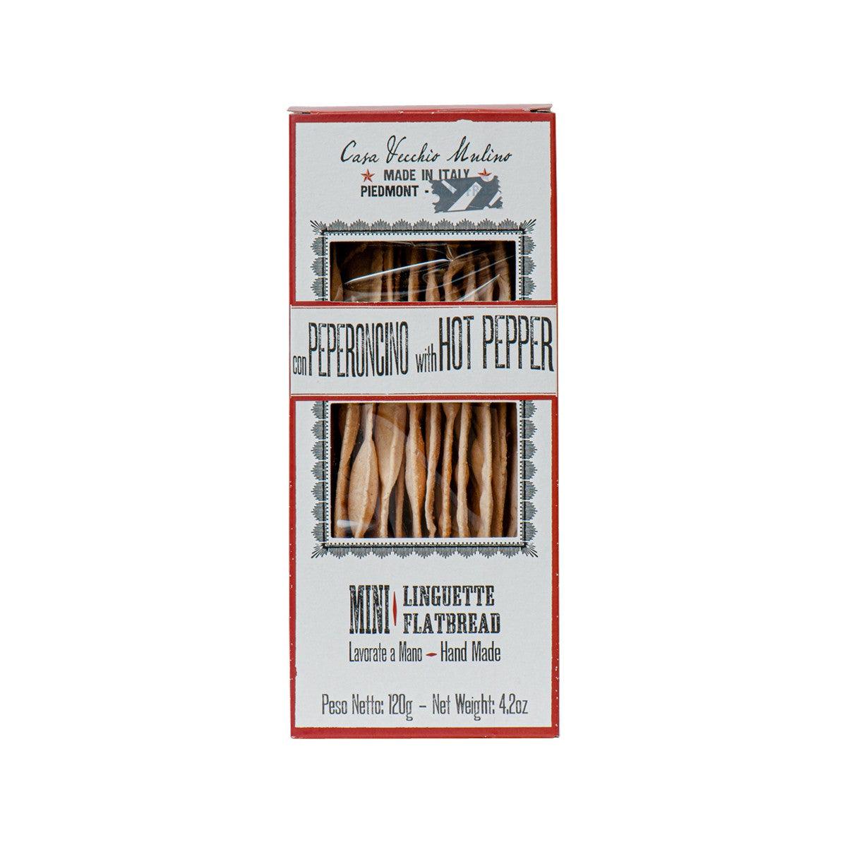 CASA VECCHIO MULINO Mini Linguette Flatbread - Hot Pepper (120g)